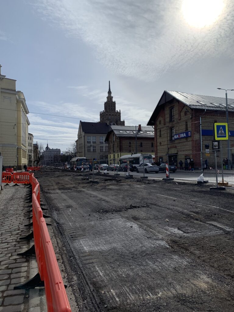 Gogoļa ielas posma pārbūve no Rīgas Centrālās dzelzceļa stacijas līdz Turgeņeva ielai (Gogoļa iela) - Kelias - statybų nuotraukos