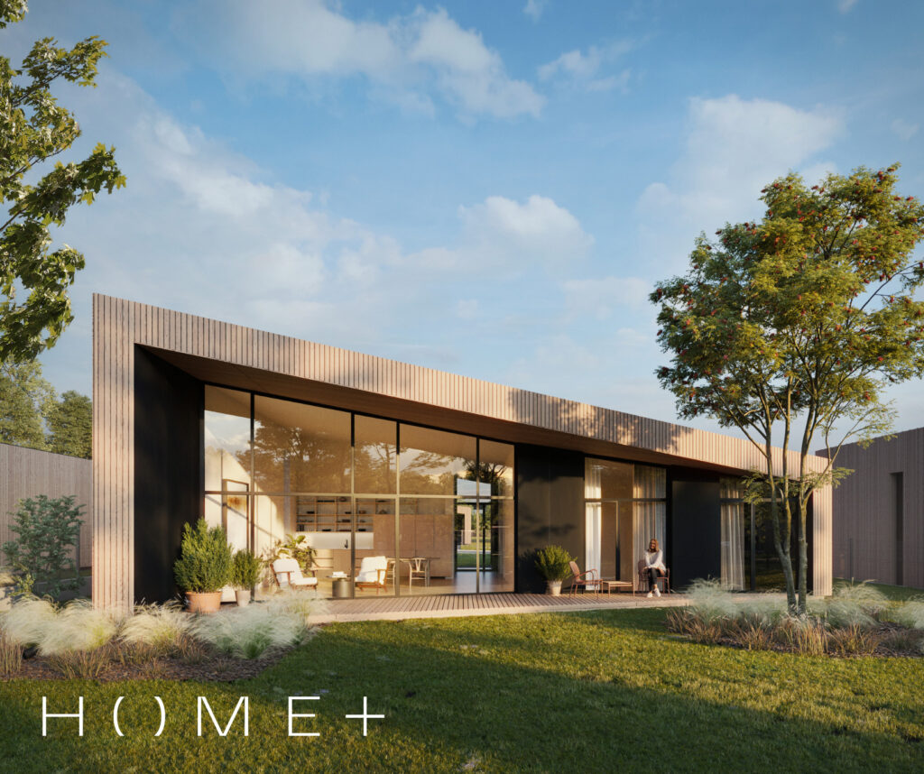 Home plus (Kolektyvo g. 33, 35, 37, 39, 41, 43, 45, 47, 49, 51, 53, 55, 57, 59, 61, 63, 67, 69, 71, 73, 75, 77, 79, 81, Nemėžis) - Private house community - visualization