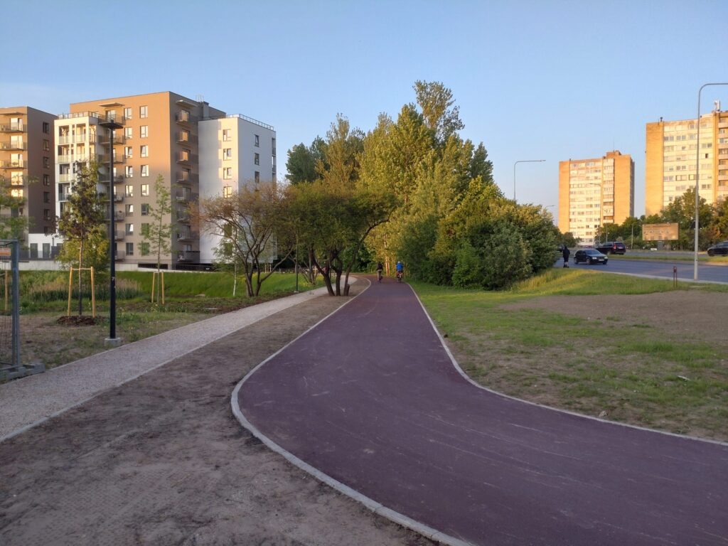Dviračių tako atkarpa ties Ozo g. 12 (Ozo g.) - Bike path - construction photos