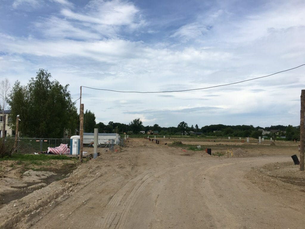 Vynuogyno namai (Varžupio g. 33A, 33B) - Row housing - construction photos