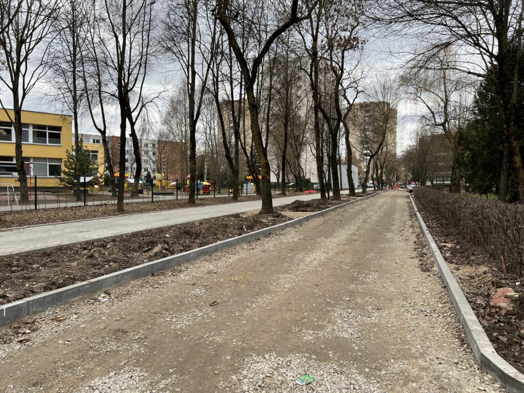 Kvartalo "Bermudų trikampio" nauja gatvė (-) - Street - construction photos