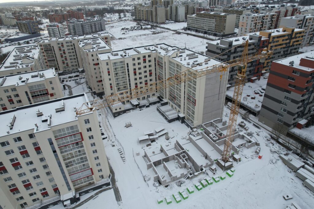 Leičių kiemas 7 etapas (Leičių g. 19) - Multi apartment - construction photos