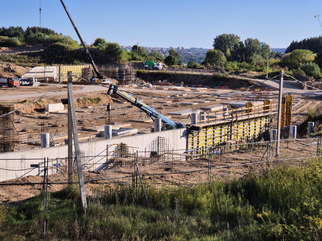 Daugiafunkcis sveikatinimo, ugdymo, švietimo, kultūros ir užimtumo kompleksas 1 etapas (stadionas) (Ozo g. 27) - Stadium - construction photos