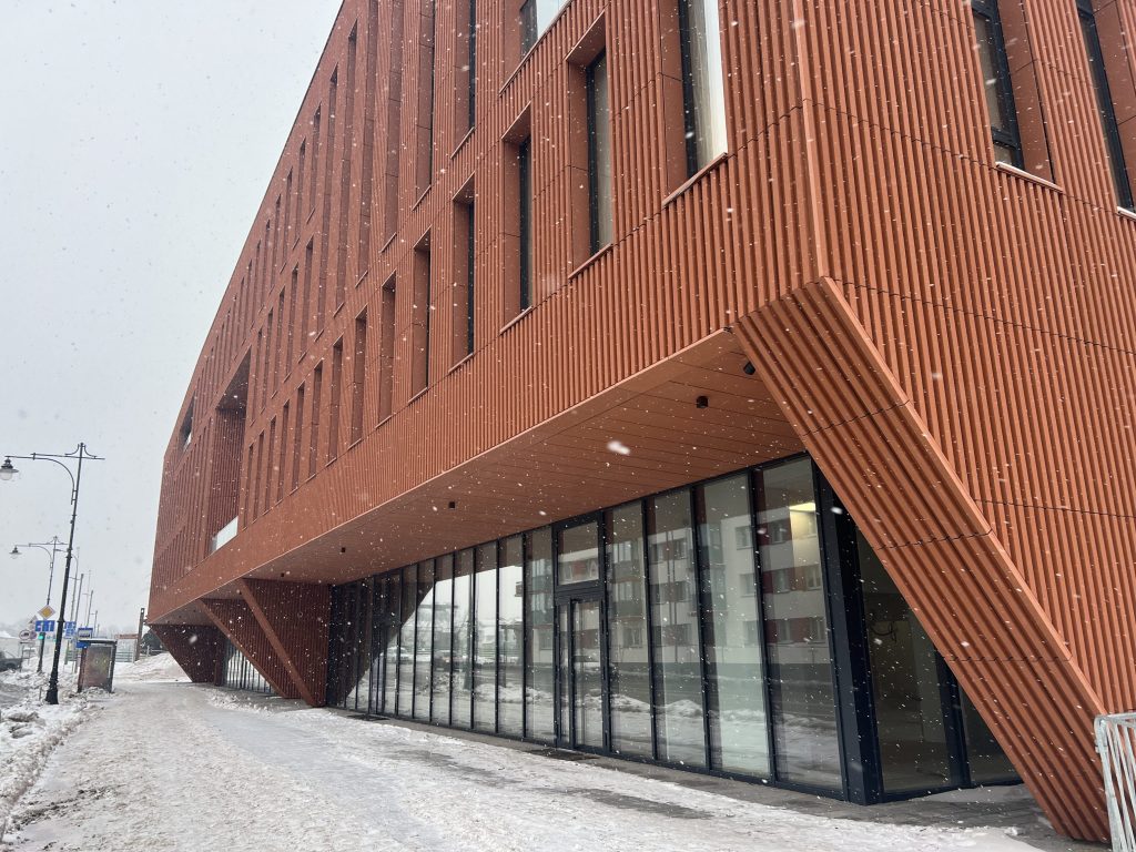 Memelio miestas | Hanza verslo centras (Naujoji Uosto g. 3) - Biroju centrs - būvdarbu attēli