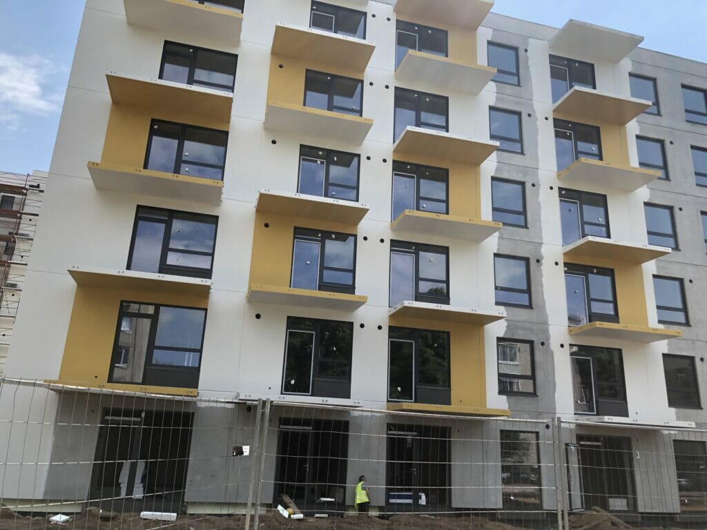 Mėlyni vilkai 1 etapas (Skroblų g. 14) - Daudzdzīvokļu nams - būvdarbu attēli