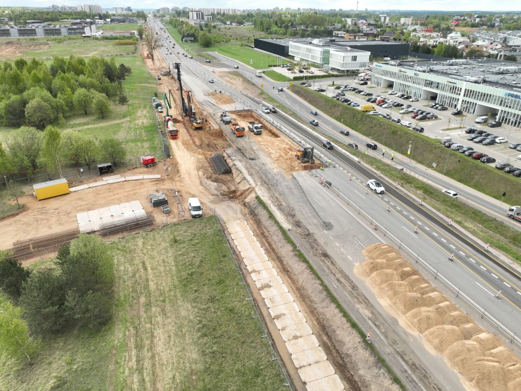 Tunelis po A2 ties Vilniaus verslo parku (A2) - Road - construction photos