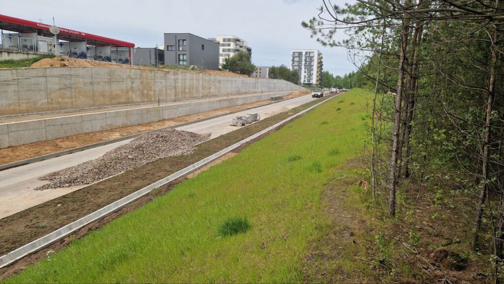 Smalinės g. tęsinys (Smalinės g.) - Bike path, Street - construction photos