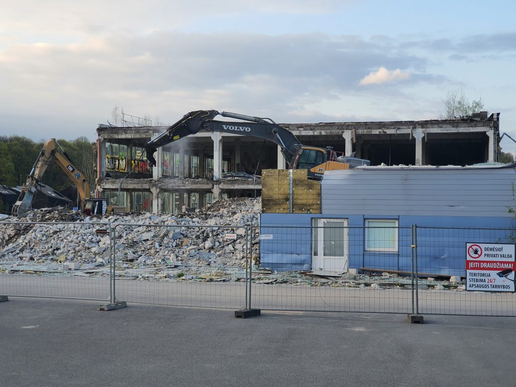 Remarco 1 etapas (Drujos g. 2) - Food store, Office center - construction photos