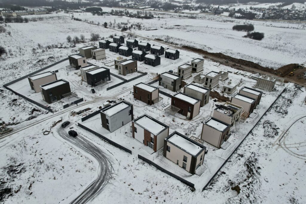 Hetitų g. namai (Hetitų g. 1, 2, 3, 4, 5, 6, 7, 8, 9, 10, 11, 12, 14, 16, 22, 24, 26, 28, 32, 33, 34, 35, 36, 37, 39, 41, 43, 47, 49) - Private house community - construction photos