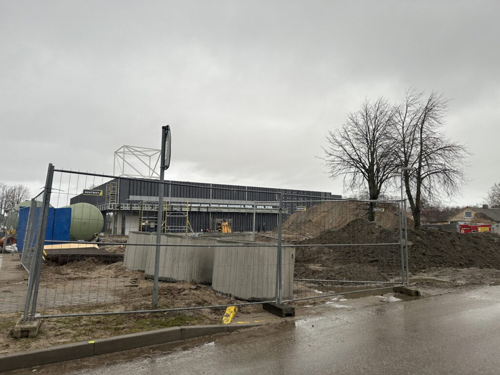 IKI, Šventosios g. 11 (Šventosios g. 11) - Food store, Shopping center - construction photos