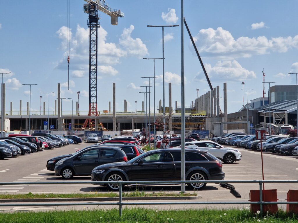 VNO išvykimo terminalas (Rodūnios kel. 2) - Lidosta - būvdarbu attēli