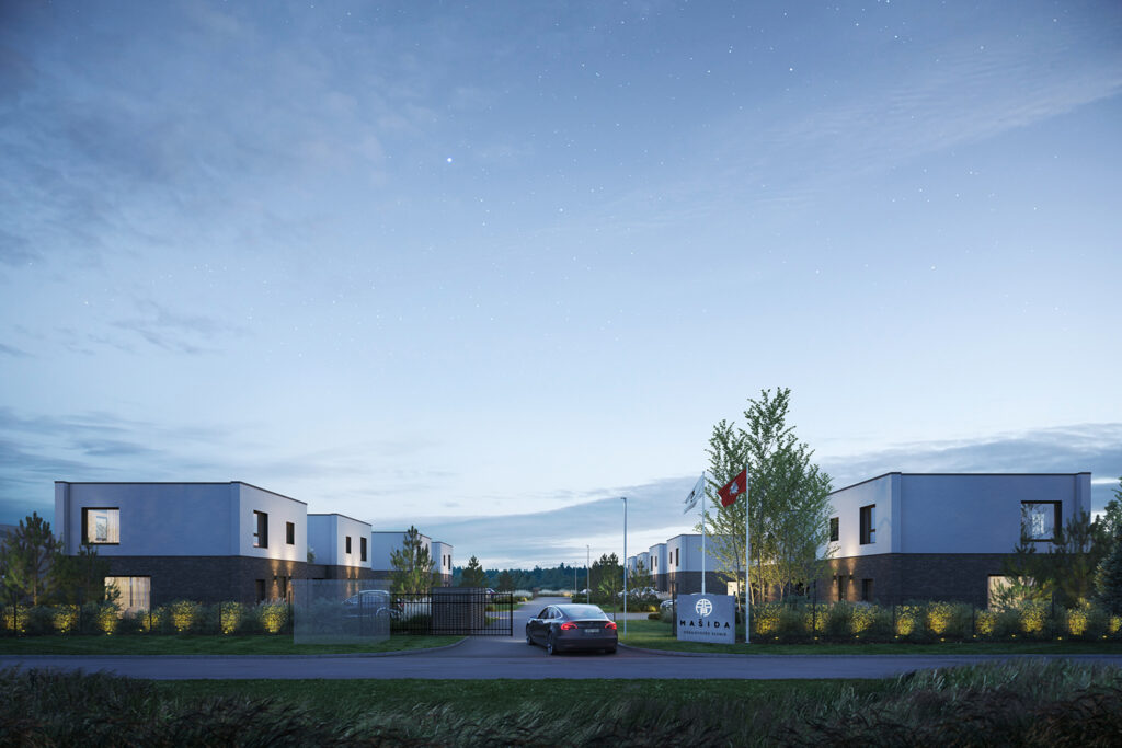 Draugystės slėnis (Užukampio g. 10, 12, 14, 16, 18, 20) - Row housing - visualization