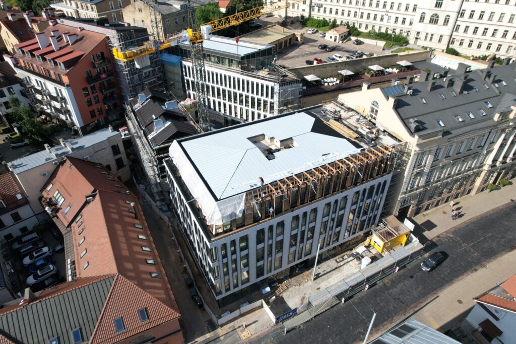 Lietuvos draudimo administracinis B10 (J. Basanavičiaus g. 10) - Multi apartment, Office center - construction photos