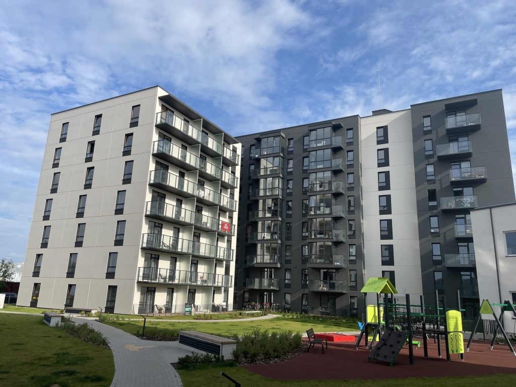 City Yard (Kareivių g. 2D) - Multi apartment - construction photos