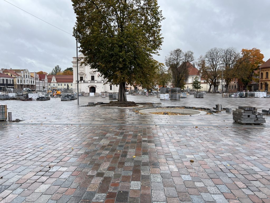 Kauno rotušės aikštė (Rotušės a.) - Square - construction photos