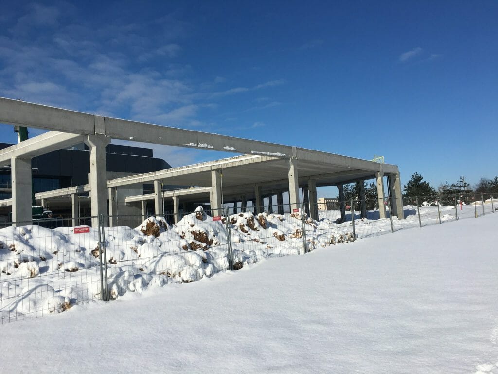 Automobilių stovėjimo aikštelė Pociūno g. (Vytauto Pociūno g. 2A) - Parking facility - construction photos