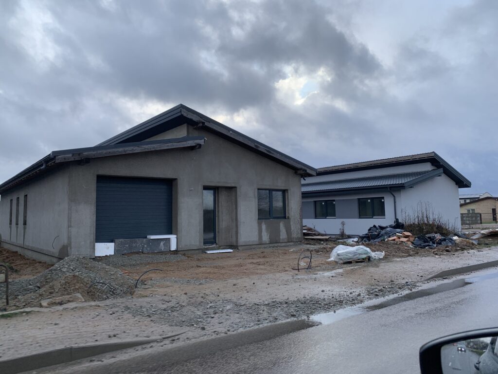 17 perlų (Uždaroji g.) - Private house community - construction photos