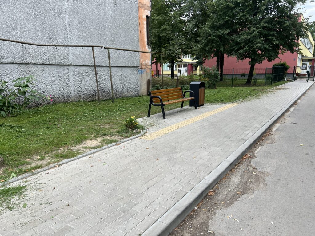 Pėsčiųjų takas tarp Ukmergės ir S. Žukausko gatvių (Ukmergės g., S. Žukausko g.) - Pedestrian path - construction photos