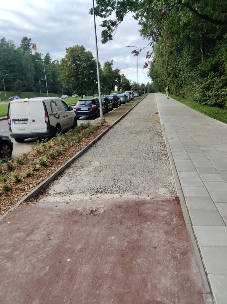 Baltupio g. dviračių takas iki Didlaukio g. (Baltupio g.) - Bike path - construction photos