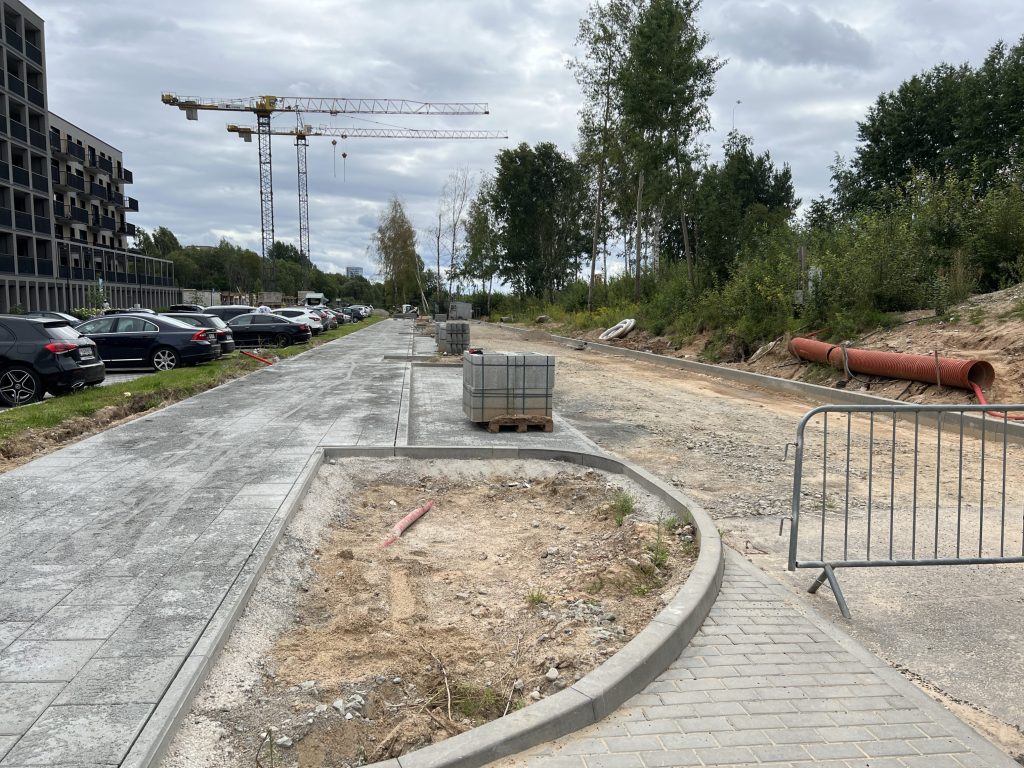 Talino g. atkarpa (Talino g.) - Street - construction photos