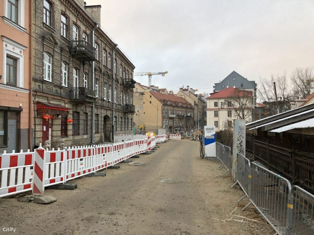 Vingrių šaltinių skveras (Vingrių g.) - Square - construction photos
