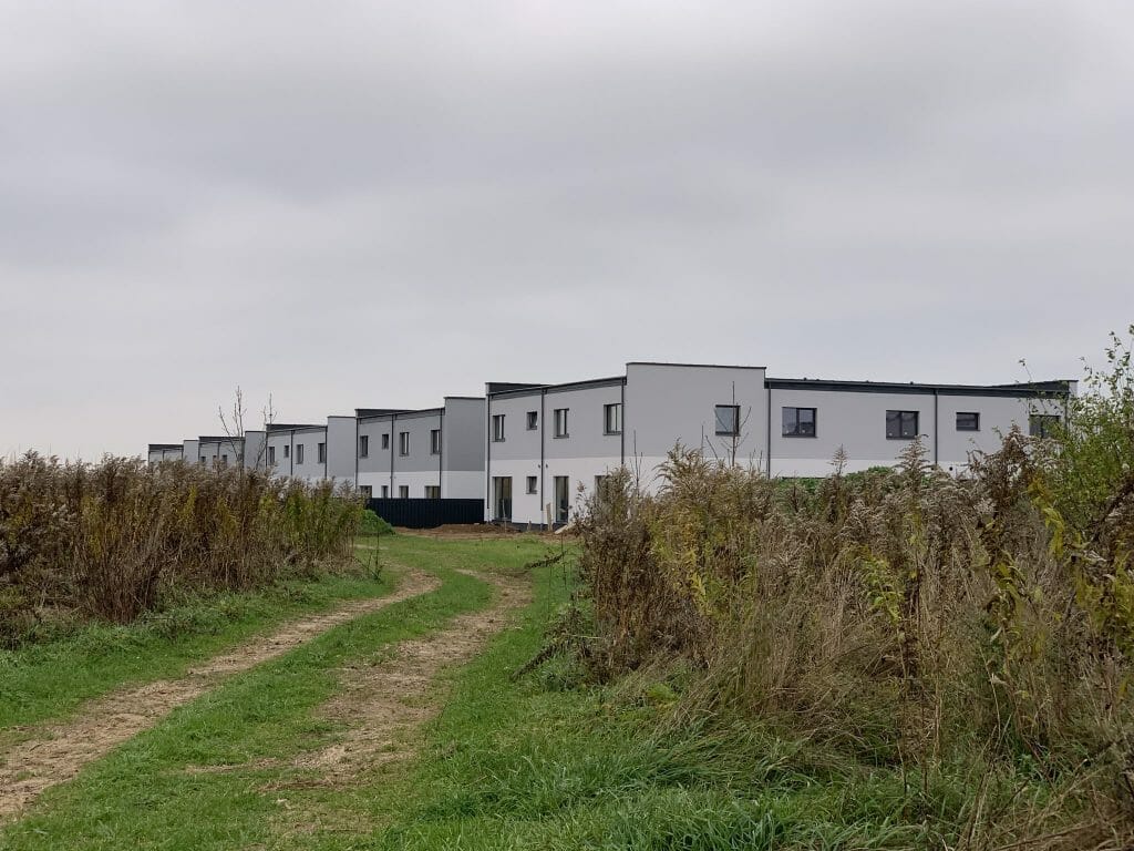 Gulbinų namai (Molėtų pl. 165) - Row housing - construction photos