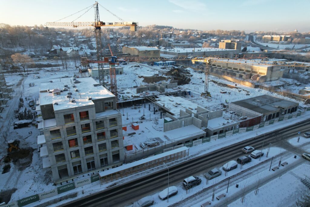 Vilnelės skverai 3 etapas (Manufaktūrų g. 7) - Korterelamu - ehituse fotod