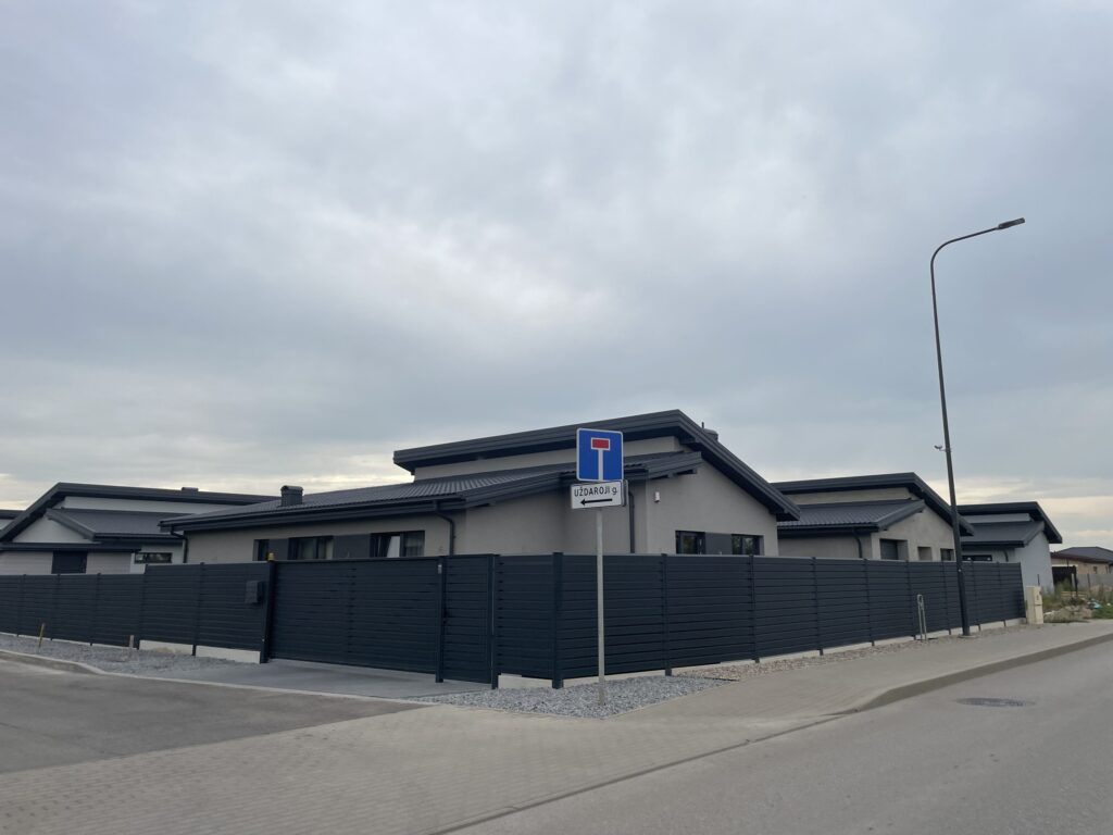 17 perlų (Uždaroji g.) - Private house community - construction photos
