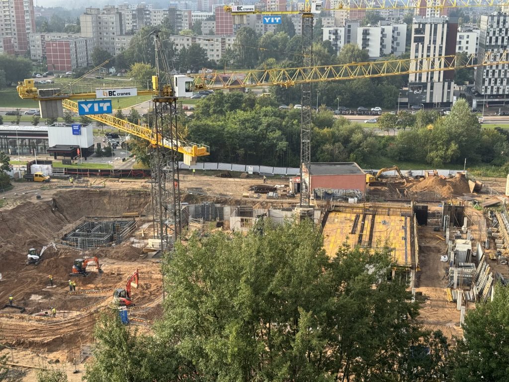 Virš šilų rytai A korpusas (Vito Lingio g. 8) - Multi apartment - construction photos