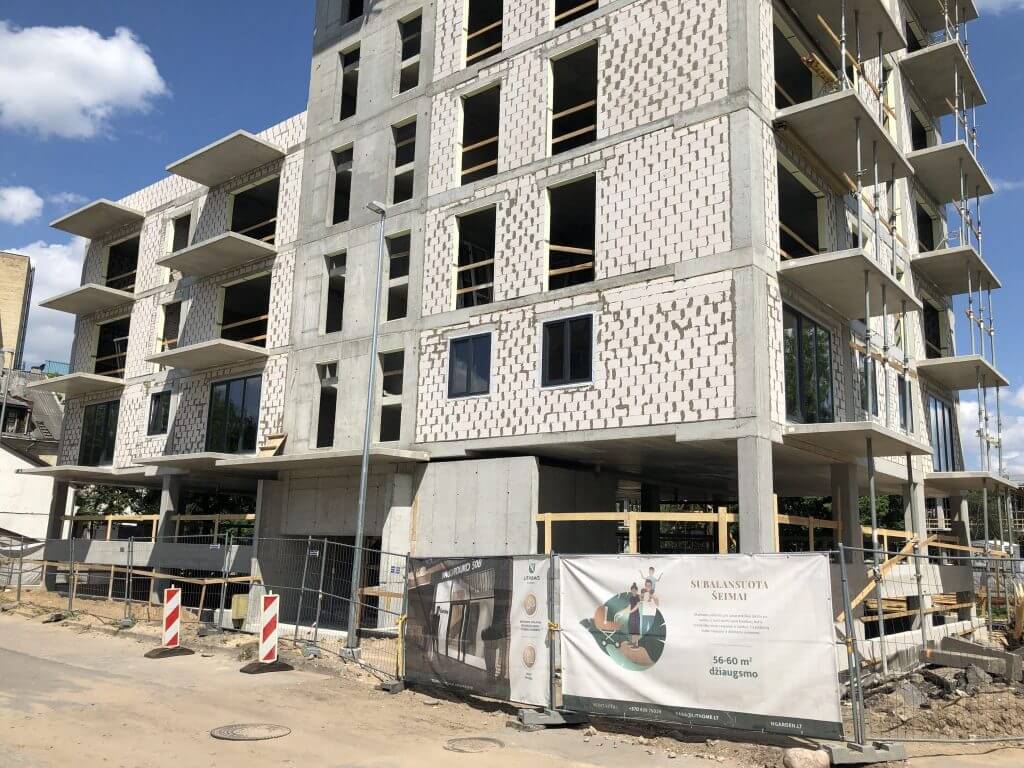 N-GARDEN (Naugarduko g. 50B) - Multi apartment - construction photos