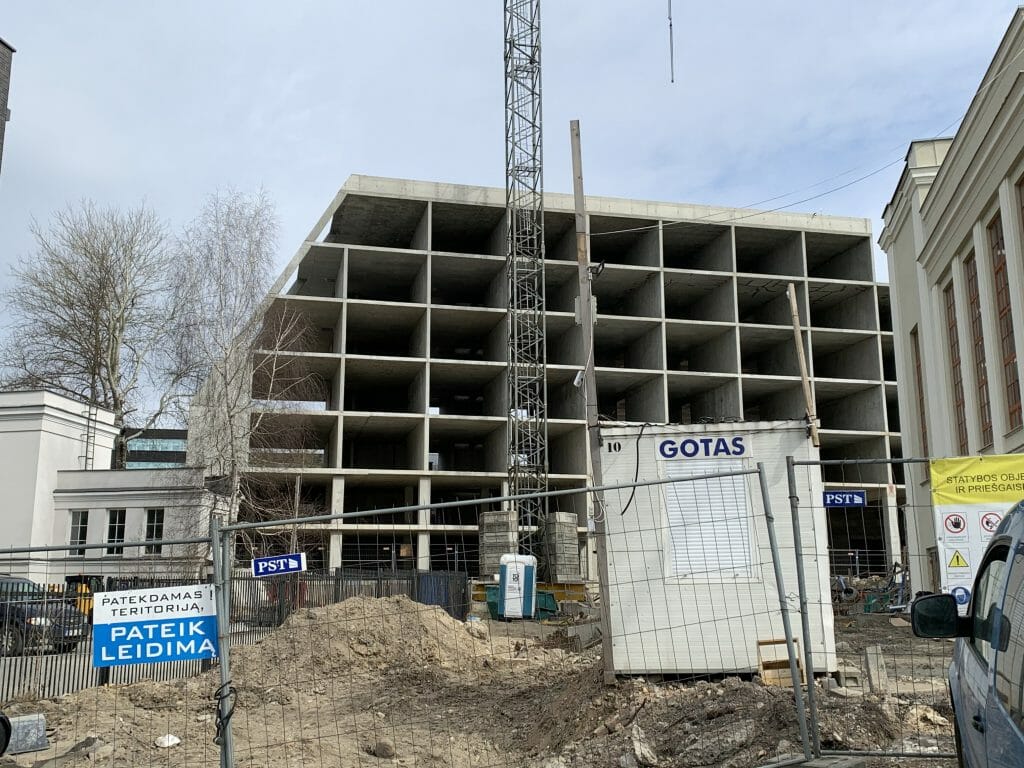 AMPÉRA (Rinktinės g. 2) - Daudzdzīvokļu nams, Biroju centrs - būvdarbu attēli