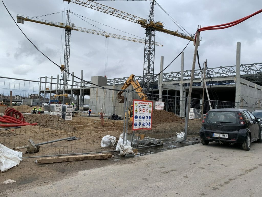 Pašilaičiai PC (Pavilnionių g. 55) - Tirdzniecības centrs - būvdarbu attēli