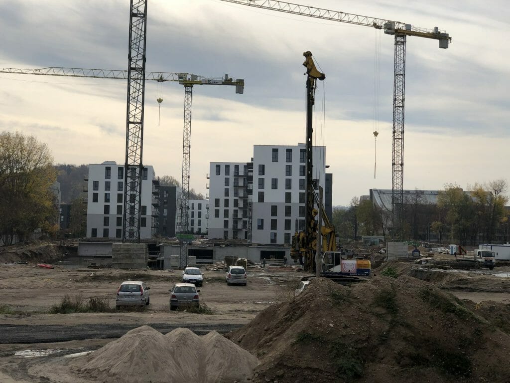 Centro rezidencija 3 etapas (Rinktinės g. 3) - Daugiabutis - statybų nuotraukos