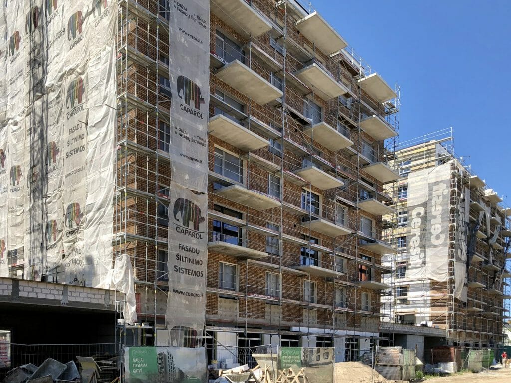 Kernavės aveniu (Kernavės g. 4) - Multi apartment - construction photos