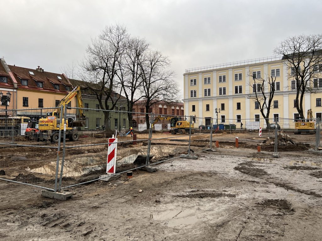 Kauno rotušės aikštė (Rotušės a.) - Square - construction photos