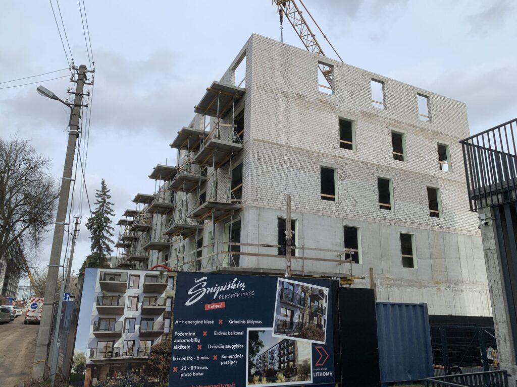 Šnipiškių perspektyvos 2 etapas (Šatrijos g. 7) - Multi apartment - construction photos