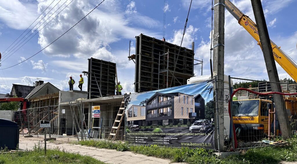 Batoro 34 (Stepono Batoro g. 34) - Multi apartment, Office center - construction photos