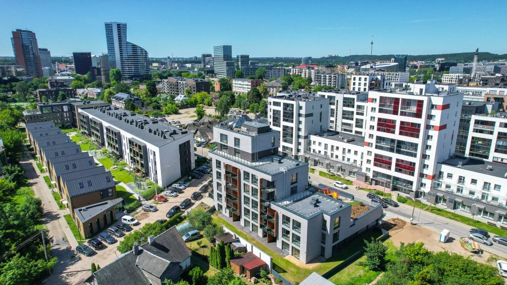 Šnipiškių terasos (Daugėliškio g. 27, 29) - Multi apartment - construction photos