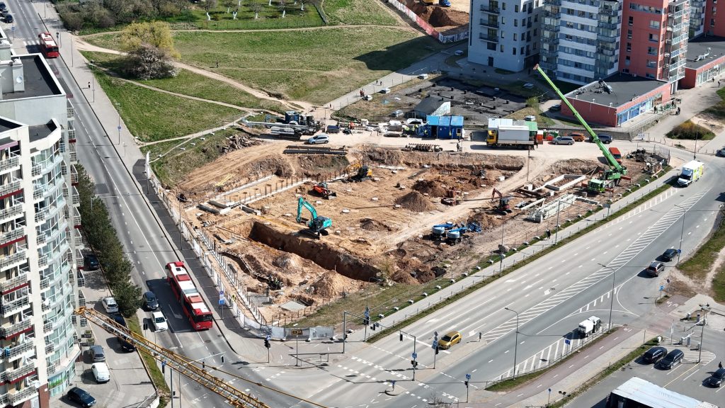 Perkūnkiemio g. 44 (LIDL?) (Perkūnkiemio g. 44) - Food store - construction photos