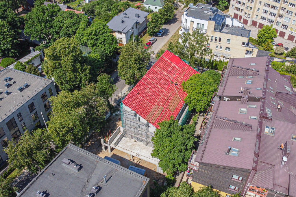 Lūšių 19 (Lūšių g. 19) - Row housing - construction photos