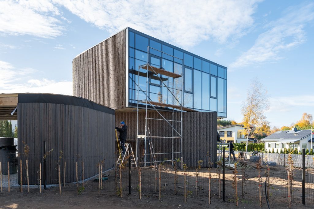 Duonos kalnas 1 etapas (Duonos Kalno g. 20, 22, 24, 26) - Private house community - construction photos