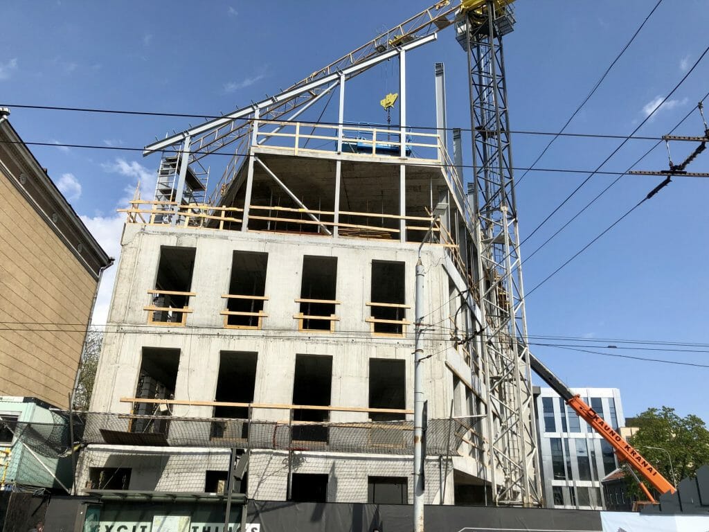 Office Boutique (Dainavos g. 7) - Office center - construction photos