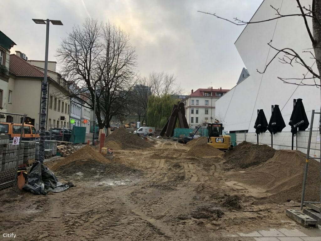 Vingrių šaltinių skveras (Vingrių g.) - Square - construction photos