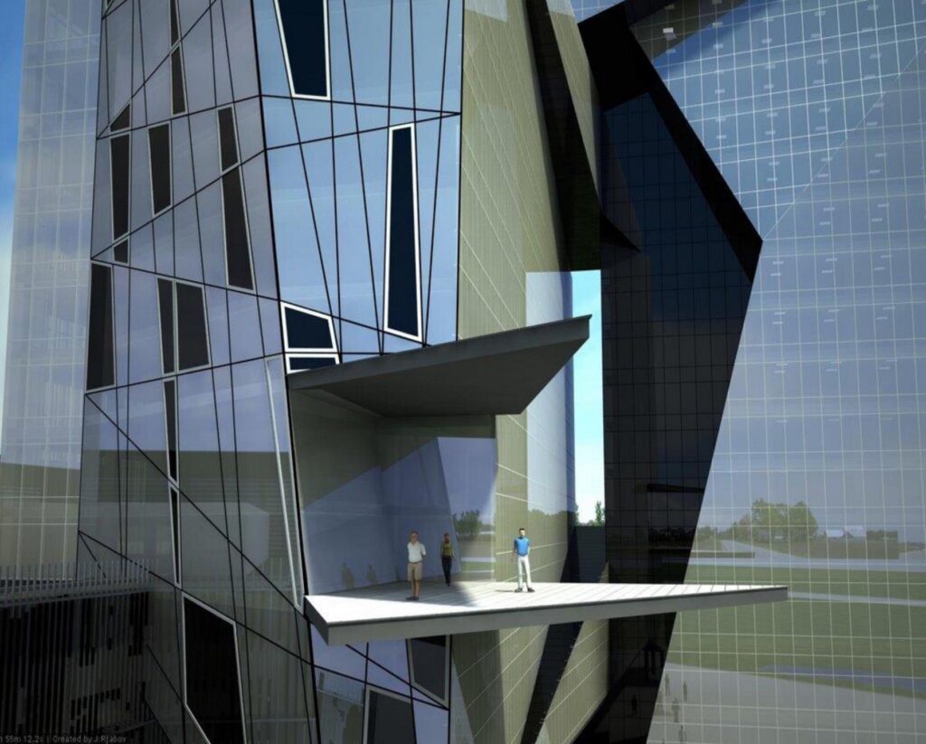 Dambja iela 8 (Dambja iela 8) - Health center, Office center, Sports arena - visualization