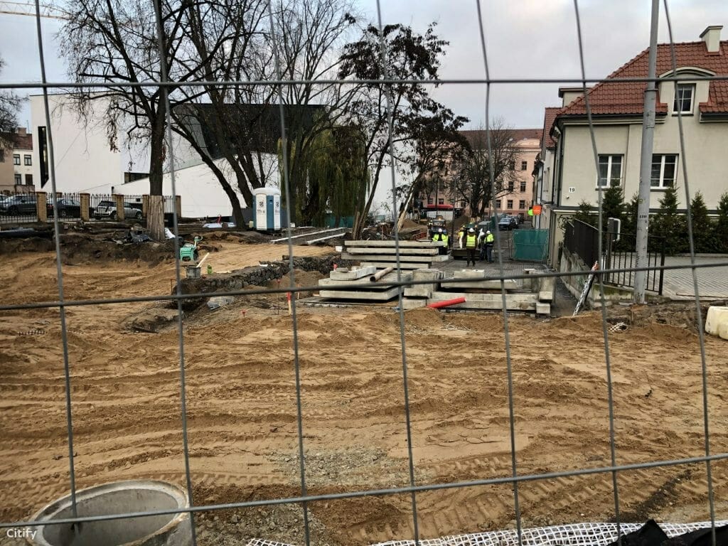 Vingrių šaltinių skveras (Vingrių g.) - Square - construction photos