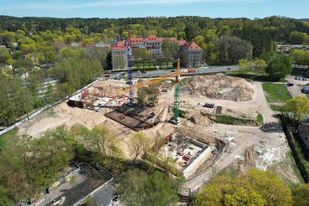 LMTA miestelis 1 etapas (Teatro ir kino fakultetas, Mažasis salių blokas) (Olandų g. 21A) - Higher education - construction photos