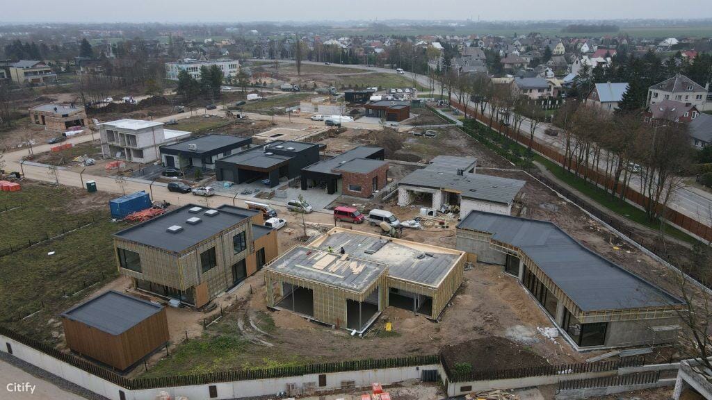 NOA namai (Perkūno al., Pūgos al., Kaitros al., Vandenio al.) - Private house community - construction photos