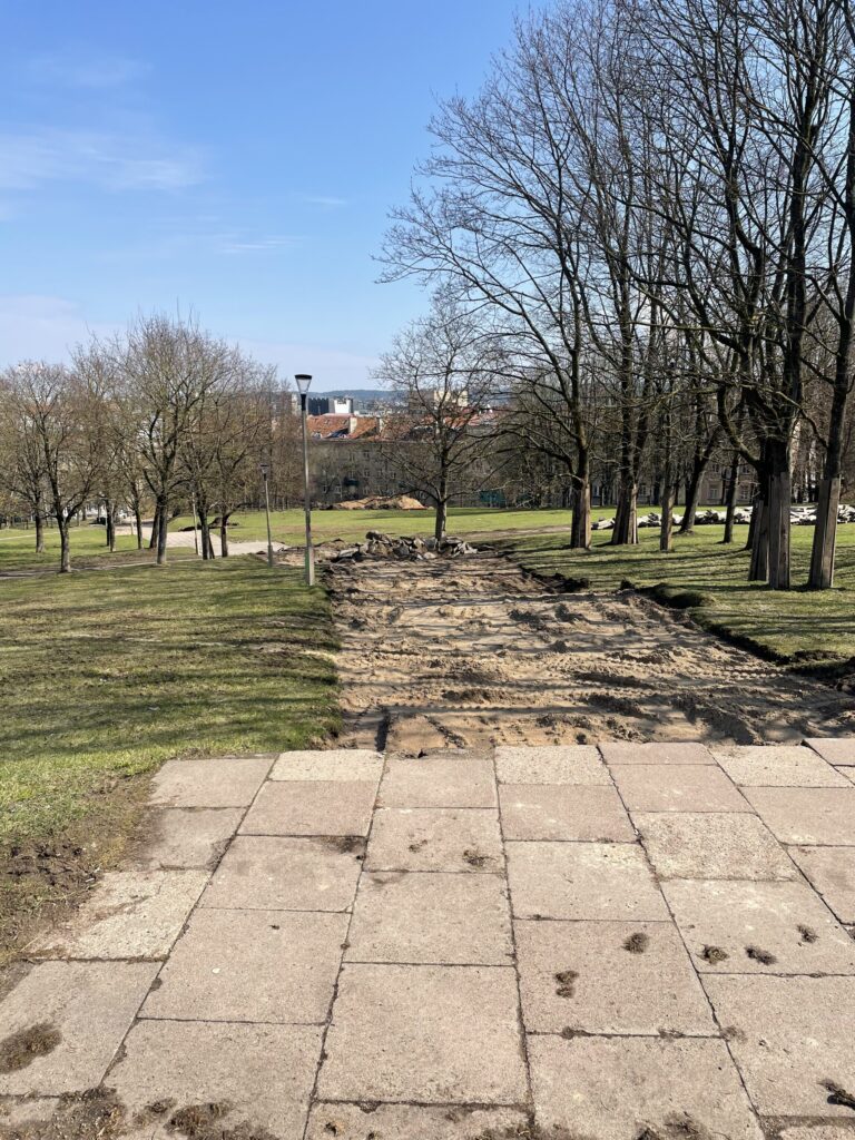 Tauro kalno parkas (V. Mykolaičio-Putino g.) - Park - construction photos