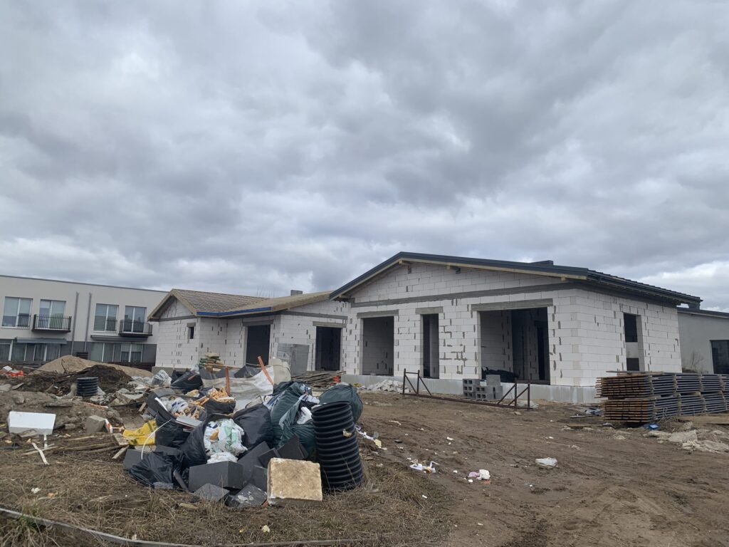 Giraitės terasos (Gervuogių g. 1, 2, 3, 5, 6, 7, 8, 9, 12 - 52 , Mėlynių g. 1, 1A, 2, 2A, 3, 3A, 4, 4A, 5, 5A - 26, 26A) - Private house community - construction photos