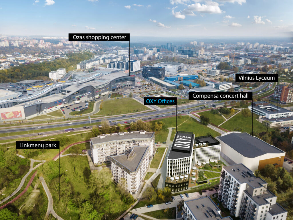 OXY Offices (Kernavės g. 86) - Biroju centrs - vizualizācija